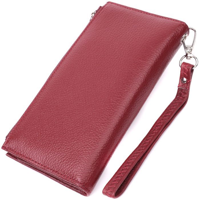 Гаманець ST Leather З натуральної шкіри Червоний (22536) зображення 2