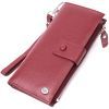 Гаманець ST Leather З натуральної шкіри Бордовий (22535)