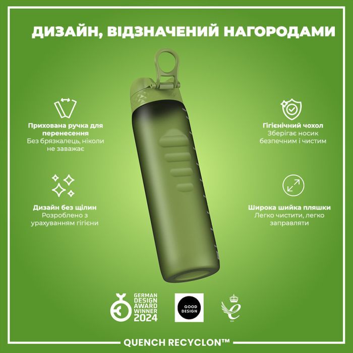 Пляшка для води ION8 OneTouch 1000 мл BPA Free, Rose Quartz (I8RF1000ROS) зображення 4