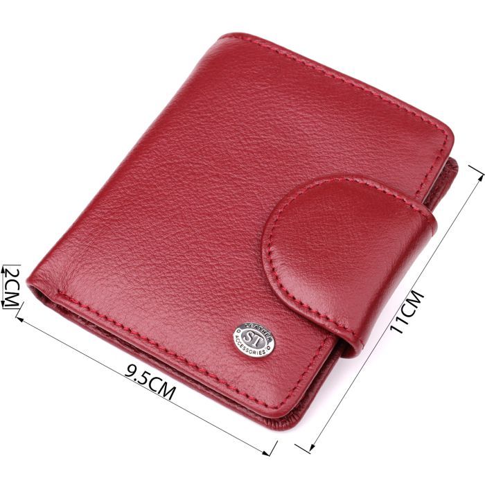 Кошелек ST Leather Из натуральной кожи Бордовый (23071) изображение 3