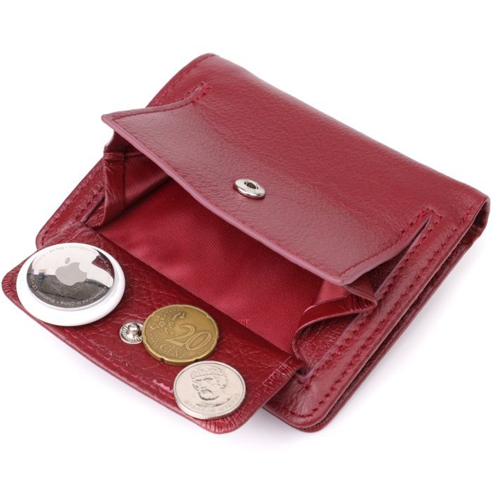 Кошелек ST Leather Из натуральной кожи Бордовый (23071) изображение 8