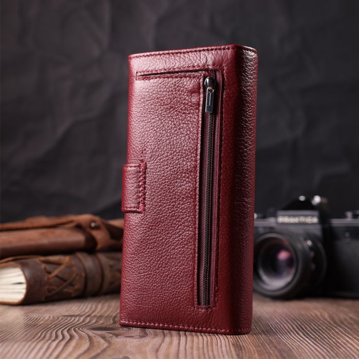 Кошелек ST Leather Из натуральной кожи Бордовый (22550) изображение 10