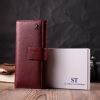 Кошелек ST Leather Из натуральной кожи Бордовый (22550) изображение 11