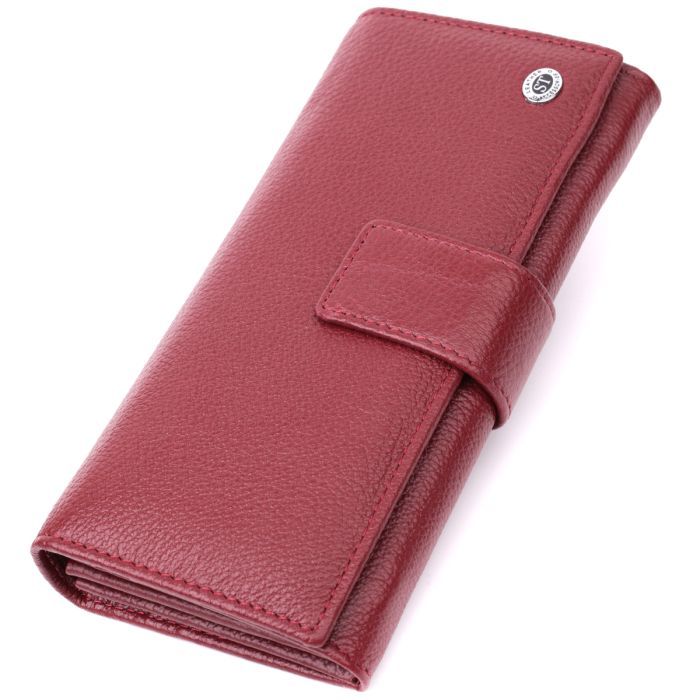 Кошелек ST Leather Из натуральной кожи Бордовый (22550)