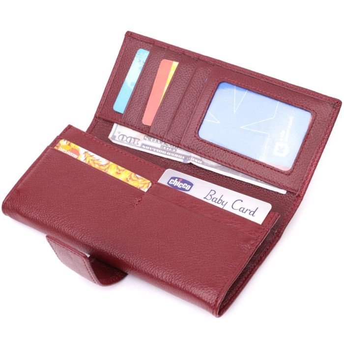 Кошелек ST Leather Из натуральной кожи Бордовый (22550) изображение 6