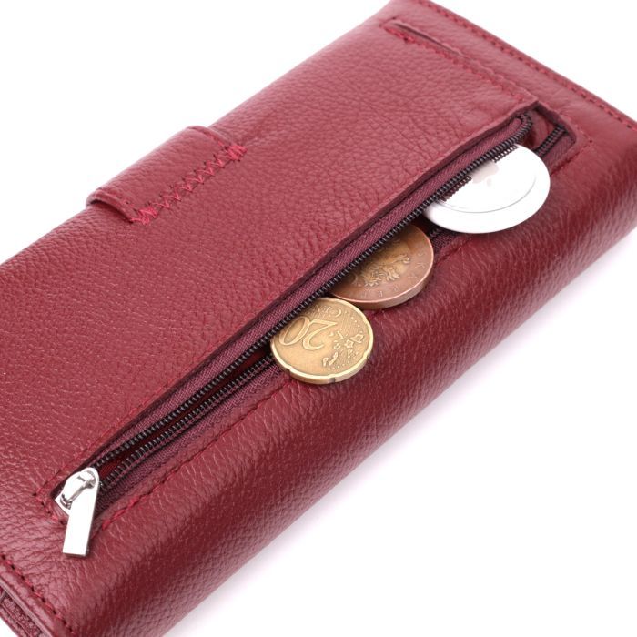 Кошелек ST Leather Из натуральной кожи Бордовый (22550) изображение 8