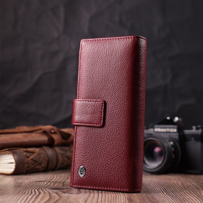 Кошелек ST Leather Из натуральной кожи Бордовый (22550) изображение 9