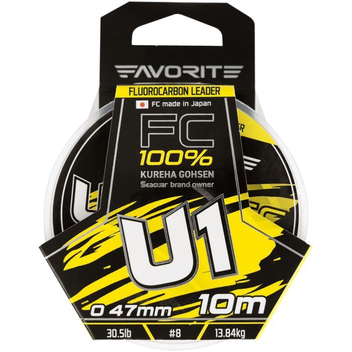 Флюорокарбон Favorite U1 FC 10m 8.0/0.47mm 30.5lb/13.84kg (1693.11.87) изображение 2