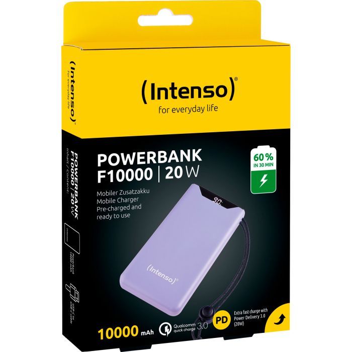 Батарея універсальна Intenso F10000 10000mAh QC3.0 orange (7332038) зображення 5