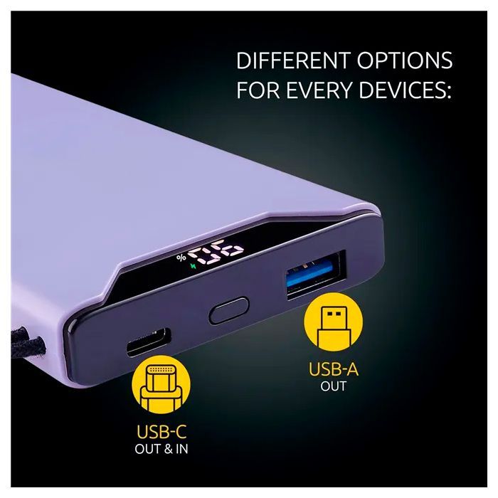 Батарея універсальна Intenso F10000 10000mAh QC3.0 orange (7332038) зображення 7