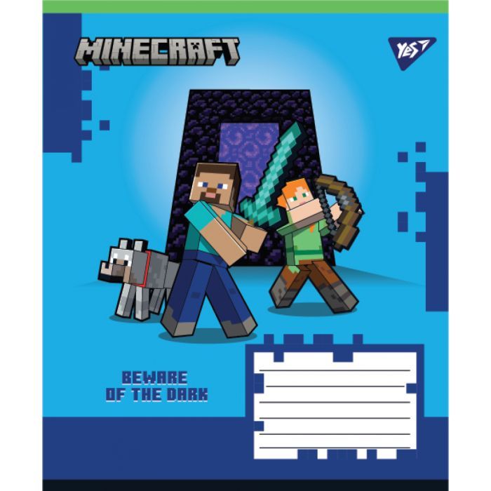Зошит Yes Minecraft Walls А5 18 аркушів клітинка (767566) зображення 4