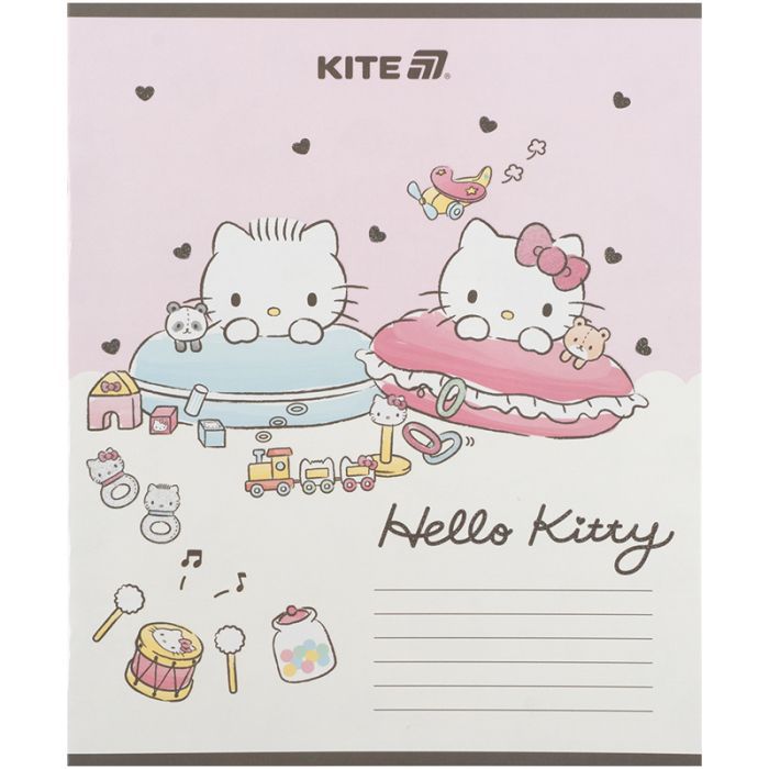 Тетрадь Kite Hello Kitty, 12 листов, косая линия (HK25-235-1) изображение 4