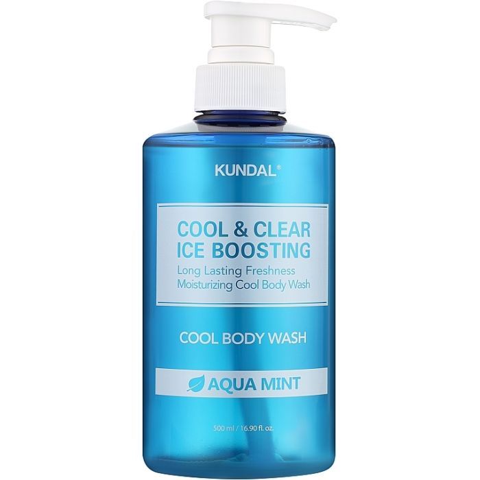 Гель для душу Kundal Cool & Clear Ice Boosting Cool Body Wash Aqua Mint 500 мл (8809809421199)