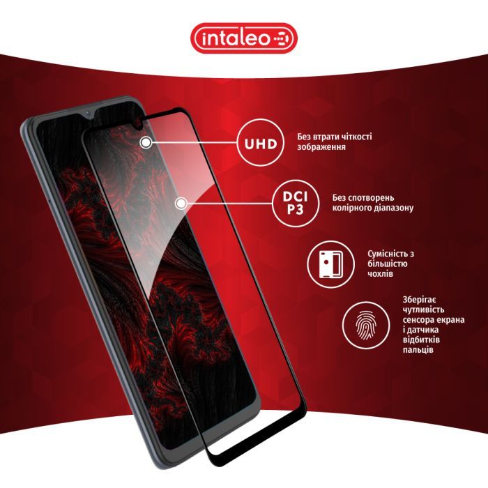 Стекло защитное Intaleo Full Glue ZTE Blade A52 Black (1283126545511) изображение 4