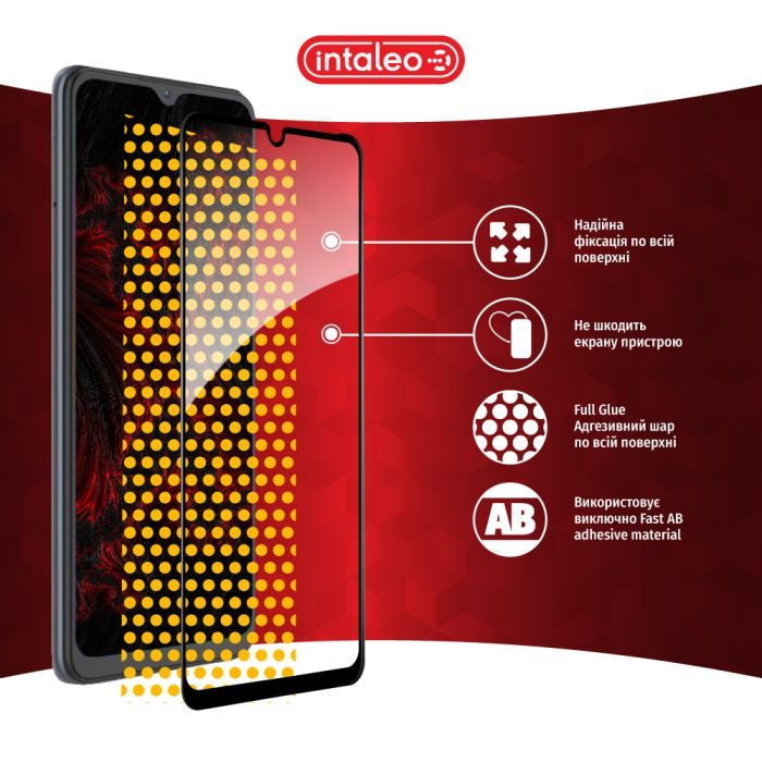 Стекло защитное Intaleo Full Glue ZTE Blade A52 Black (1283126545511) изображение 7