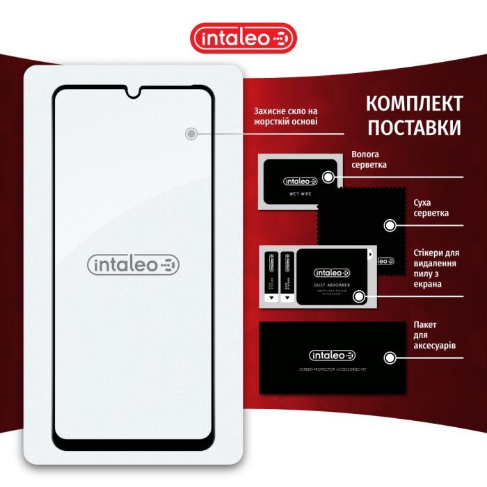 Стекло защитное Intaleo Full Glue ZTE Blade A52 Black (1283126545511) изображение 8