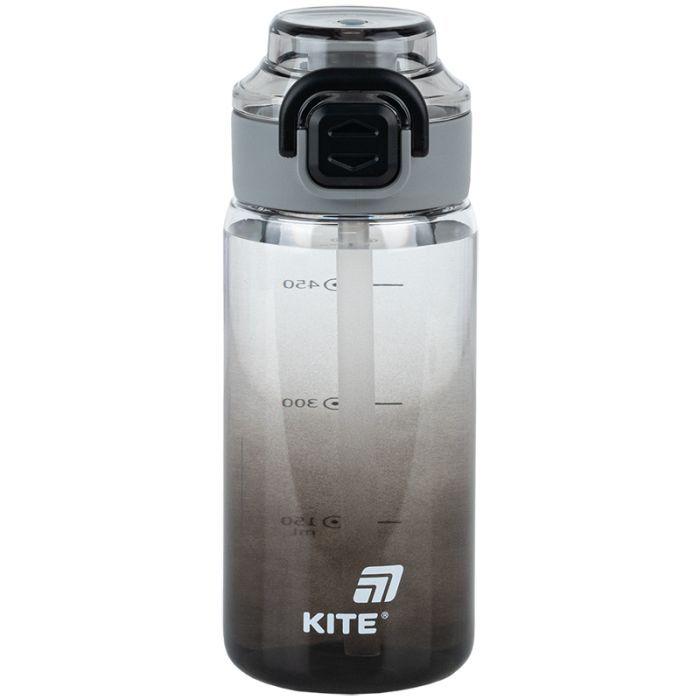 Поильник-непроливайка Kite 600 мл, чорна (K25-1212-1)