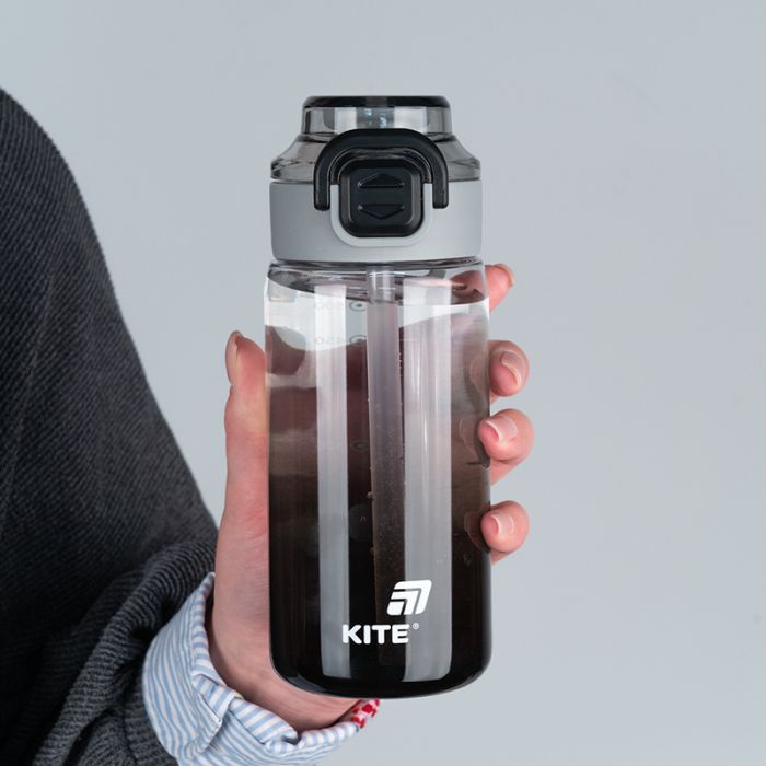 Поильник-непроливайка Kite 600 мл, чорна (K25-1212-1) изображение 4