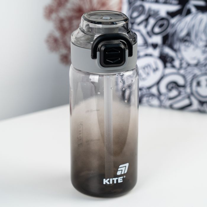 Поильник-непроливайка Kite 600 мл, чорна (K25-1212-1) изображение 6