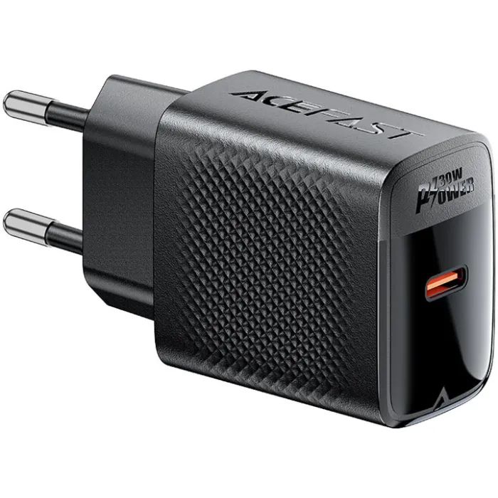 Зарядний пристрій Acefast A102 USB-C PD30W GaN Black (6974316283287) зображення 2