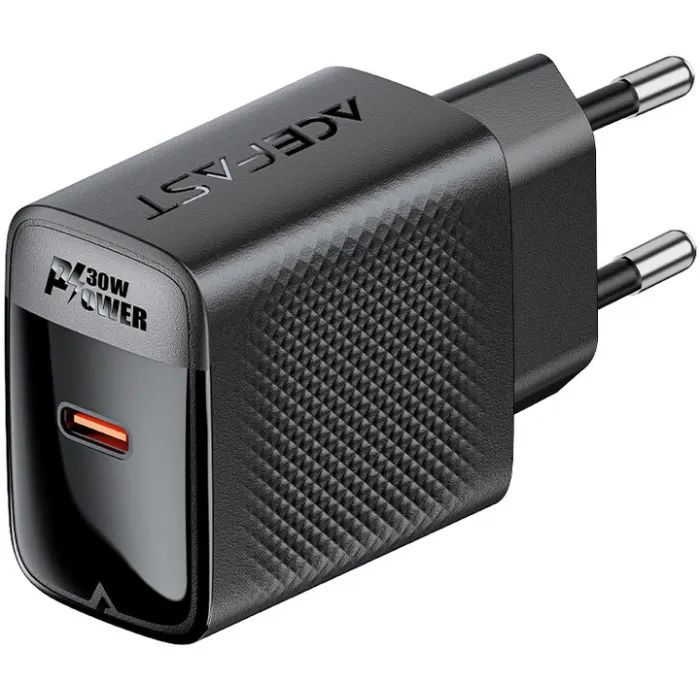 Зарядний пристрій Acefast A102 USB-C PD30W GaN Black (6974316283287) зображення 3