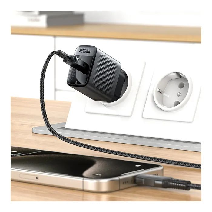 Зарядний пристрій Acefast A102 USB-C PD30W GaN Black (6974316283287) зображення 5
