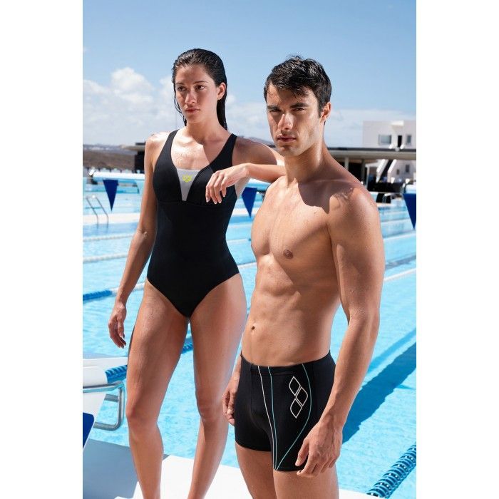 Купальник Arena Swimsuit Control Pro Solid 009073-555 чорний 42 (3468337536598) изображение 11