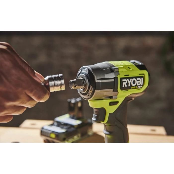 Гайковерт Ryobi ударний ONE+ HP RIW18C-0 18V, 2800об/х,в 450Нм, 1/2"m 4 швидкості (без АКБ та ЗП) (5133005898) зображення 3