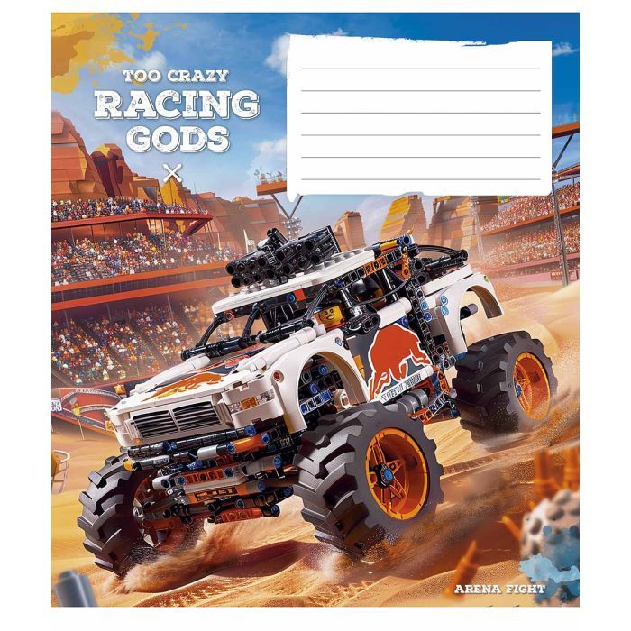 Зошит Школярик Racing gods 12 аркушів клітинка (012-3469K) зображення 5
