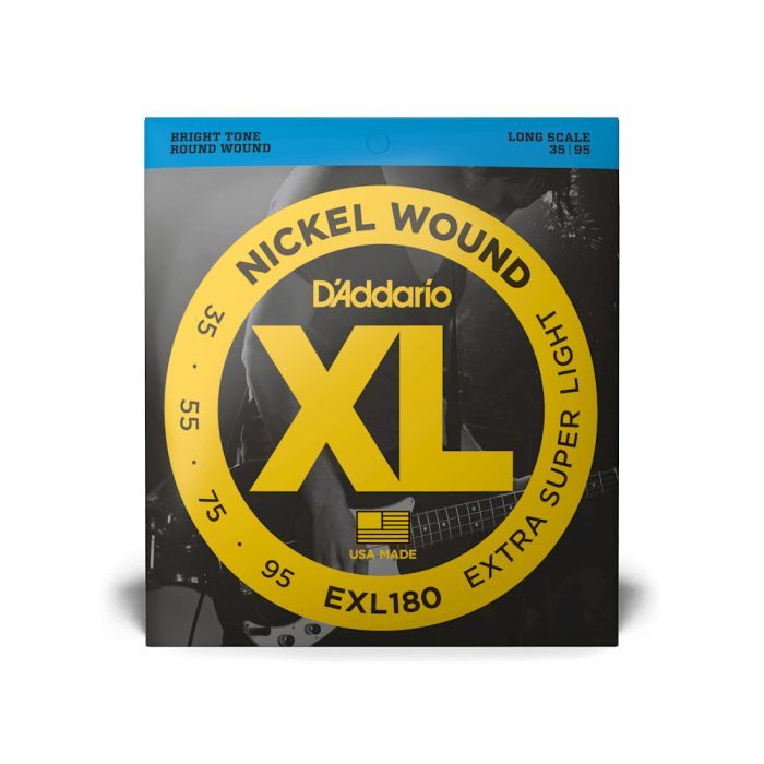 Струны для гитары D'Addario XL Nickel Wound Bass Extra Super Light (35-95) (EXL180)