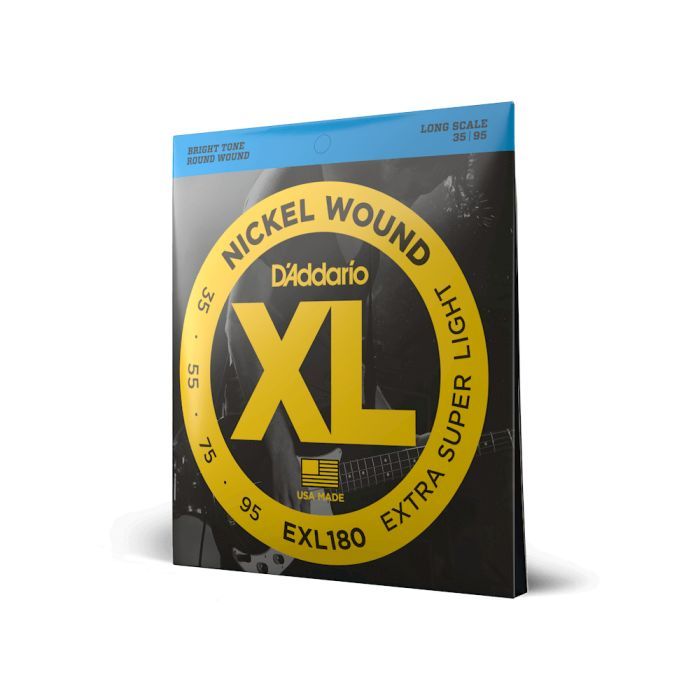 Струны для гитары D'Addario XL Nickel Wound Bass Extra Super Light (35-95) (EXL180) изображение 2