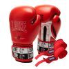 Боксерские перчатки Leone GN208 Iconic Red 10 унцій (GN208_Red_10oz)