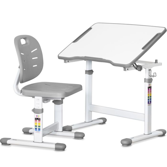 Парта со стулом Evo-kids Ergo Grey (Evo-07 Ergo G)