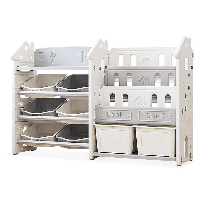 Детский стеллаж Mealux Block White (KD-E195 White)