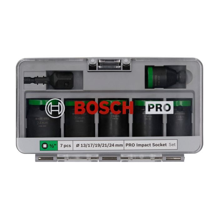 Набор головок Bosch Pro Impact Socket Standard Set 1/2" 13-24 мм (2.608.003.032) изображение 2