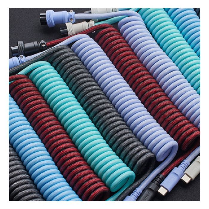 Дата кабель USB 2.0 AM to USB-C 1.37m coiled black HyperX (6J677AA) изображение 8