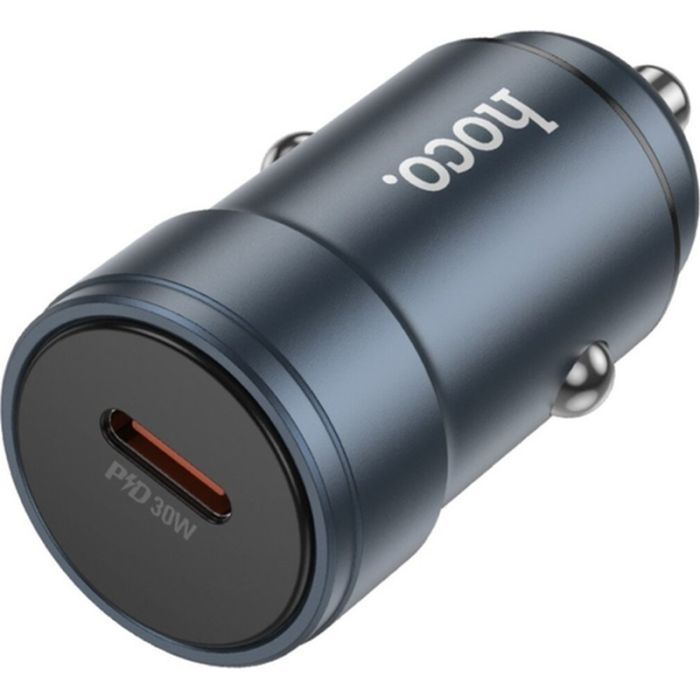 Зарядний пристрій HOCO Z57 USB-C PD30W car charger metal gray (6942007633048) зображення 2