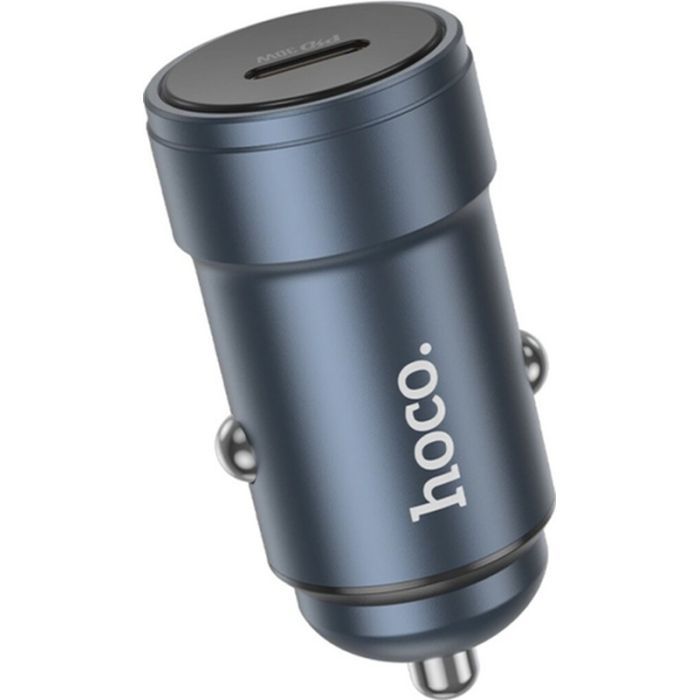 Зарядний пристрій HOCO Z57 USB-C PD30W car charger metal gray (6942007633048) зображення 3
