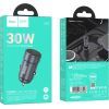 Зарядний пристрій HOCO Z57 USB-C PD30W car charger metal gray (6942007633048) зображення 5