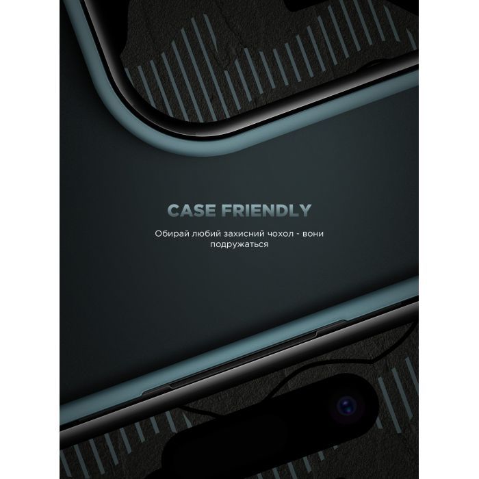 Скло захисне Armorstandart Infinity Black Icon 2.75D Apple iPhone 17 Air (ARM86413) зображення 8