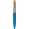 Ручка пір'яна Parker PARKER 51 Premium Turquoise GT  FP F (56 411) зображення 2