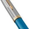 Ручка пір'яна Parker PARKER 51 Premium Turquoise GT  FP F (56 411) зображення 5