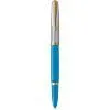 Ручка пір'яна Parker PARKER 51 Premium Turquoise GT  FP F (56 411)