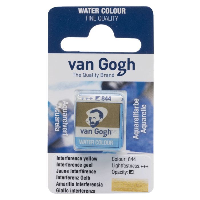 Акварельні фарби Royal Talens Van Gogh (844), Інтерферентний жовтий, кювета (8712079419646)