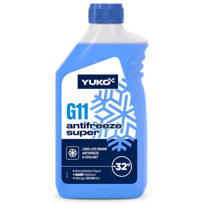Антифриз Yuko -32 Super G11 синій. ПЕ кан.1л (1 кг.) (4823110404393)