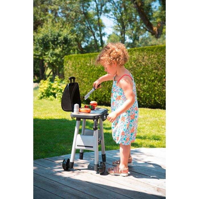 Игровой набор Smoby Барбекю гриль на колесах, 18 аксессуаров (312001) изображение 3