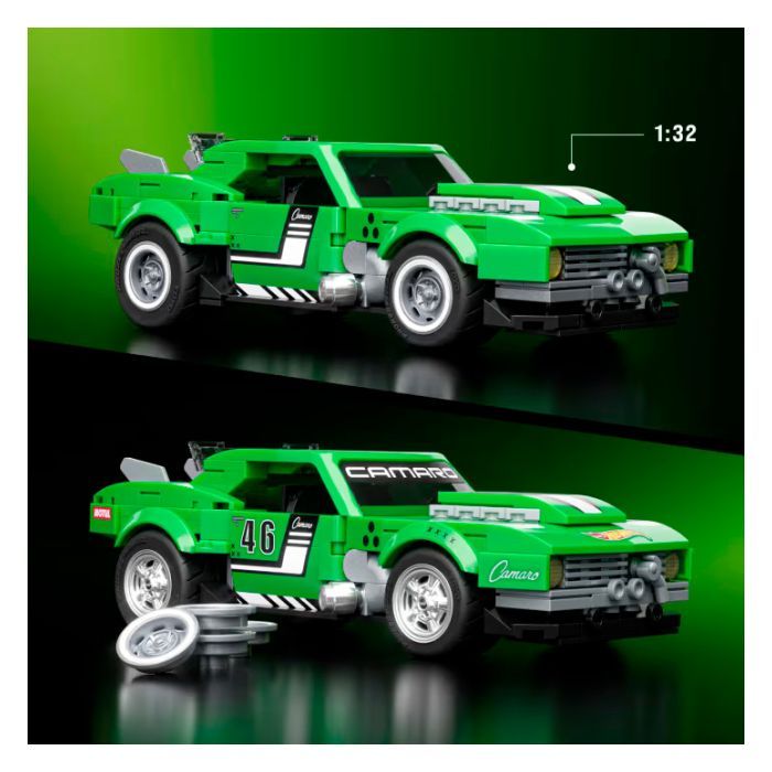 Конструктор Mattel Brick Shop Hot Wheels Speed Camaro 289 деталей (JFT16) изображение 3