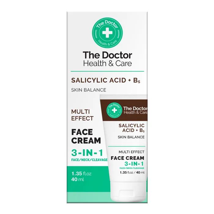 Крем для обличчя The Doctor Health & Care Salicylic Acid + B5 Face Cream 3в1 40 мл (5901845509336)