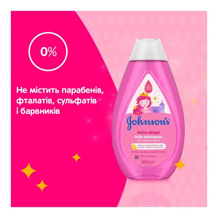 Детский шампунь Johnson’s baby Блискучі локони 500 мл (3574669907200) изображение 5