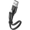 Дата кабель USB 2.0 AM to Lightning 0.23m 2A black Baseus (CALMBJ-B01) изображение 2